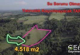 4.518 m2 Su Sorunu Olmayan Yatırımlık Kaçırılmayacak TARLA