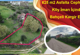 625 m2 Asfalta Cephe Köy İmarı İçinde Bahçeli Kargir Ev