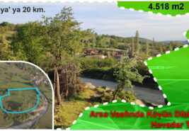 4.518 m2 Arsa Vasfında Köyün Dibinde Havadar Tarla