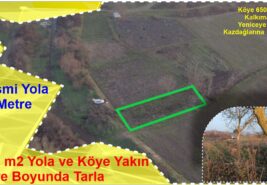 500 m2 Yola ve Köye Yakın Dere Boyunda Tarla