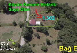 📌 1.302 M2 BALYADA Ruhsatlı Bağ Evi. BALIKESİR BALYA SATILIK TARLA