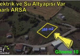 📌 388 M2 Elektrik ve Su Altyapısı Bulunan İmarlı ARSA | GÖNEN