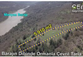 📌 5.910 m2 BALYA’DA Baraja Yakın Ormanın İçinde TARLA