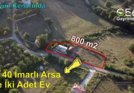 📌 800 m2 İki Kat %40 İmarlı 30 Metre Yola Cephesi Olan ARSA