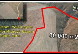 30.000 m2 Resmi Yolu Olan Her Türlü Projeye Uygun TARLA