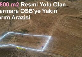 4.800 m2 Resmi Yolu Olan Marmara OSB’ye Yakın Tarım Arazisi